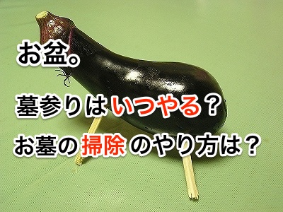 お盆。墓参りはいつやる?お墓の掃除はどうしたら?